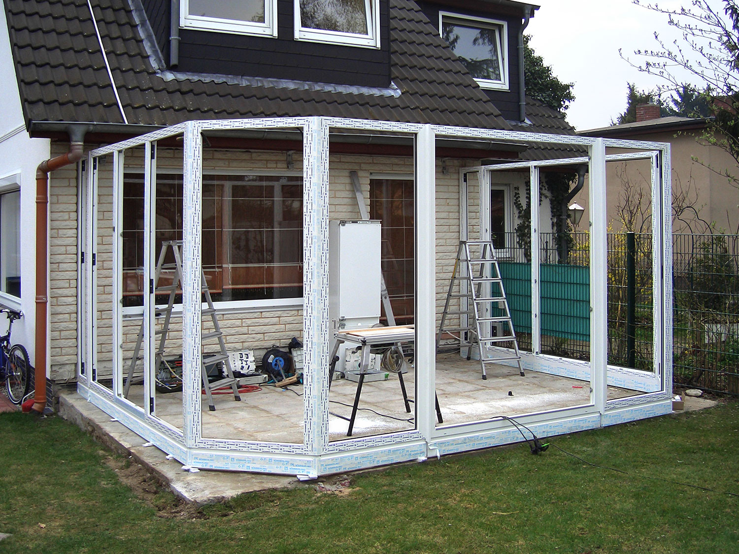 Wintergarten Buyukuzun, Aufbau (Birkner Wintergärten)