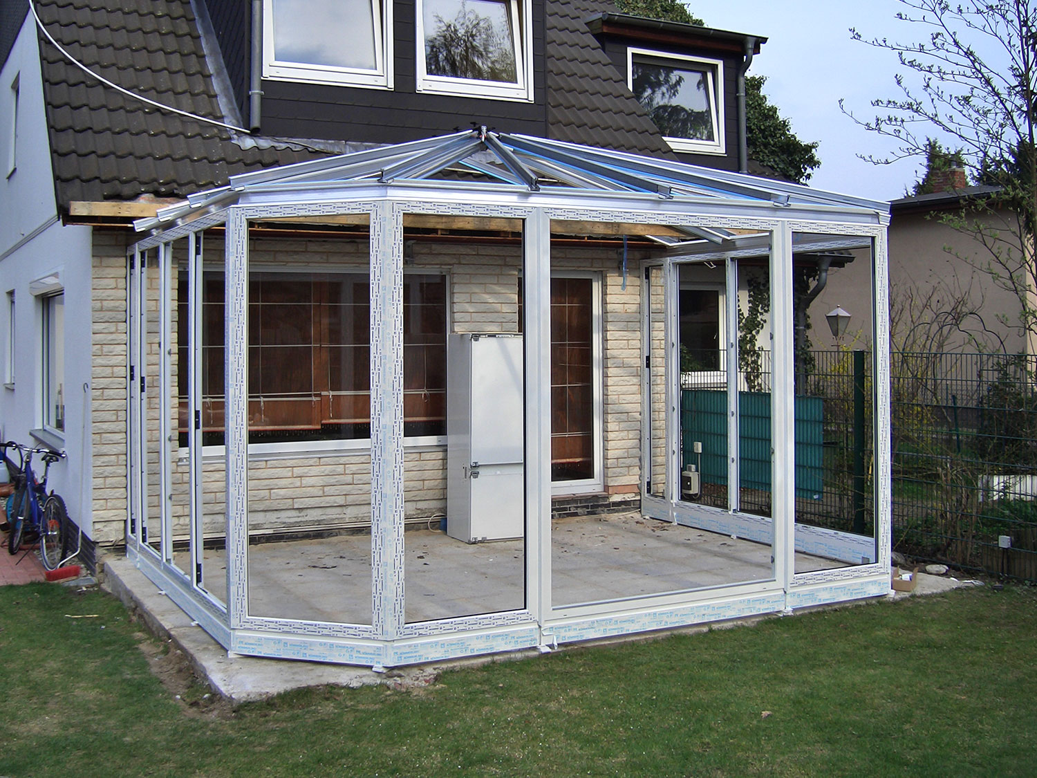 Wintergarten Buyukuzun, Aufbau (Birkner Wintergärten)