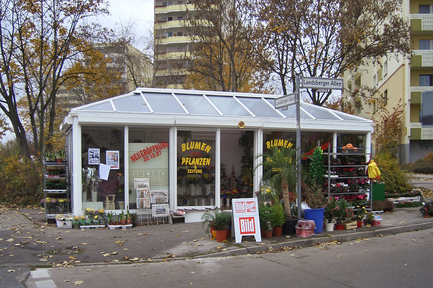 Blumen-Pavillon Berlin Landsberger Allee (Birkner Wintergärten)